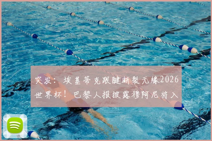 突发：埃基蒂克跟腱断裂无缘2026世界杯！巴黎人报披露穆阿尼将入替，法国队锋线变数几何